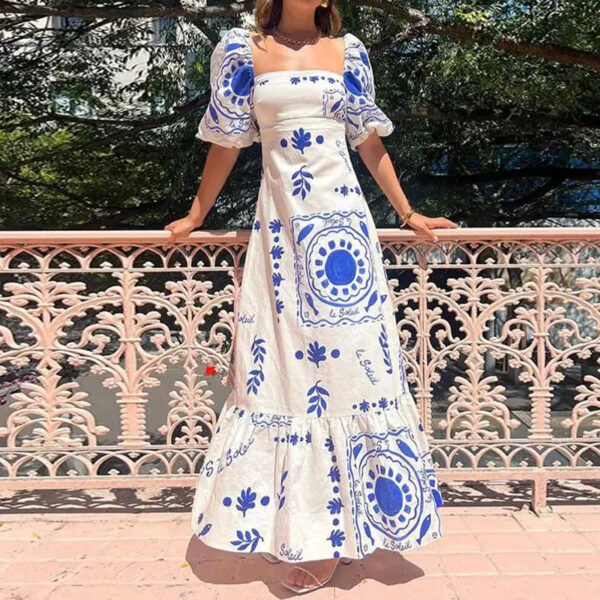 Vestido Casual Estampado Celina - Imagem 5