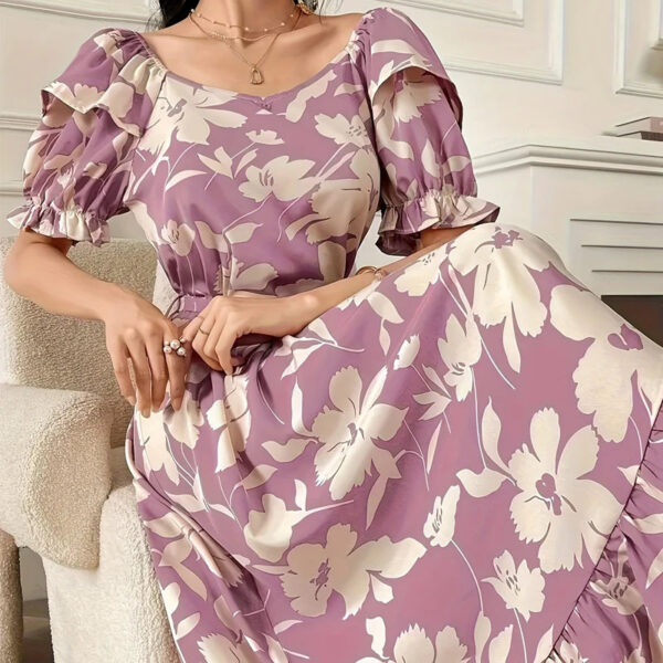 Vestido Estampa Floral e Laço Taynah - Imagem 3