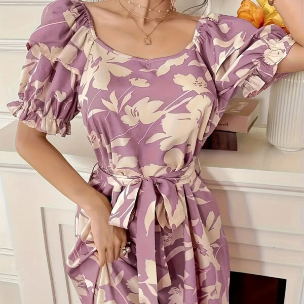 Vestido Estampa Floral e Laço Taynah - Imagem 4