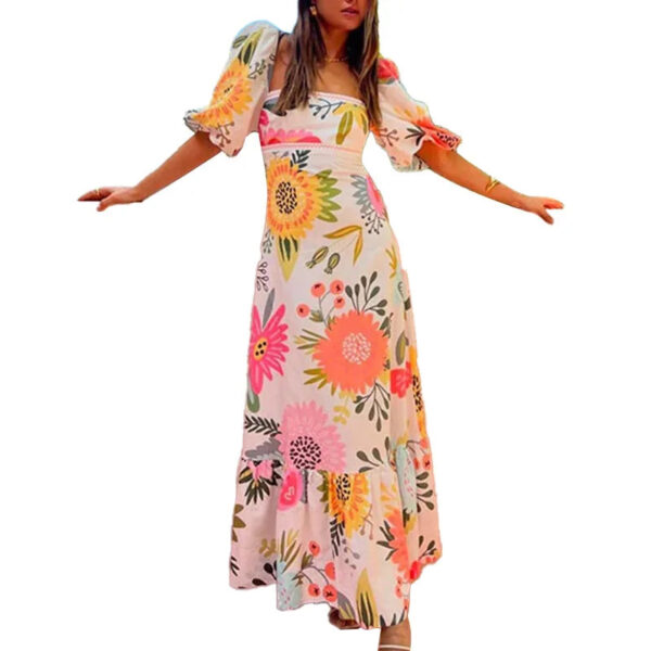 Vestido Casual Estampado Celina - Imagem 6
