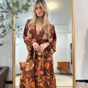 Vestido Ariana Manga Longa Linha GOLDN [EDIÇÃO LIMITADA]